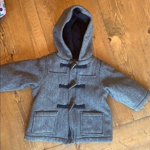 Baby Gap Fleece Lined Wool Coat